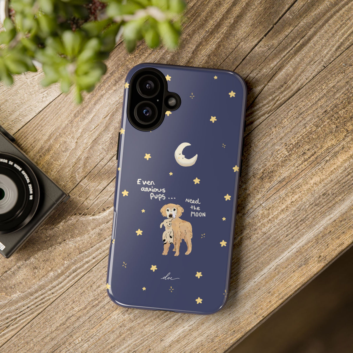 Anxious Pup iPhone Case