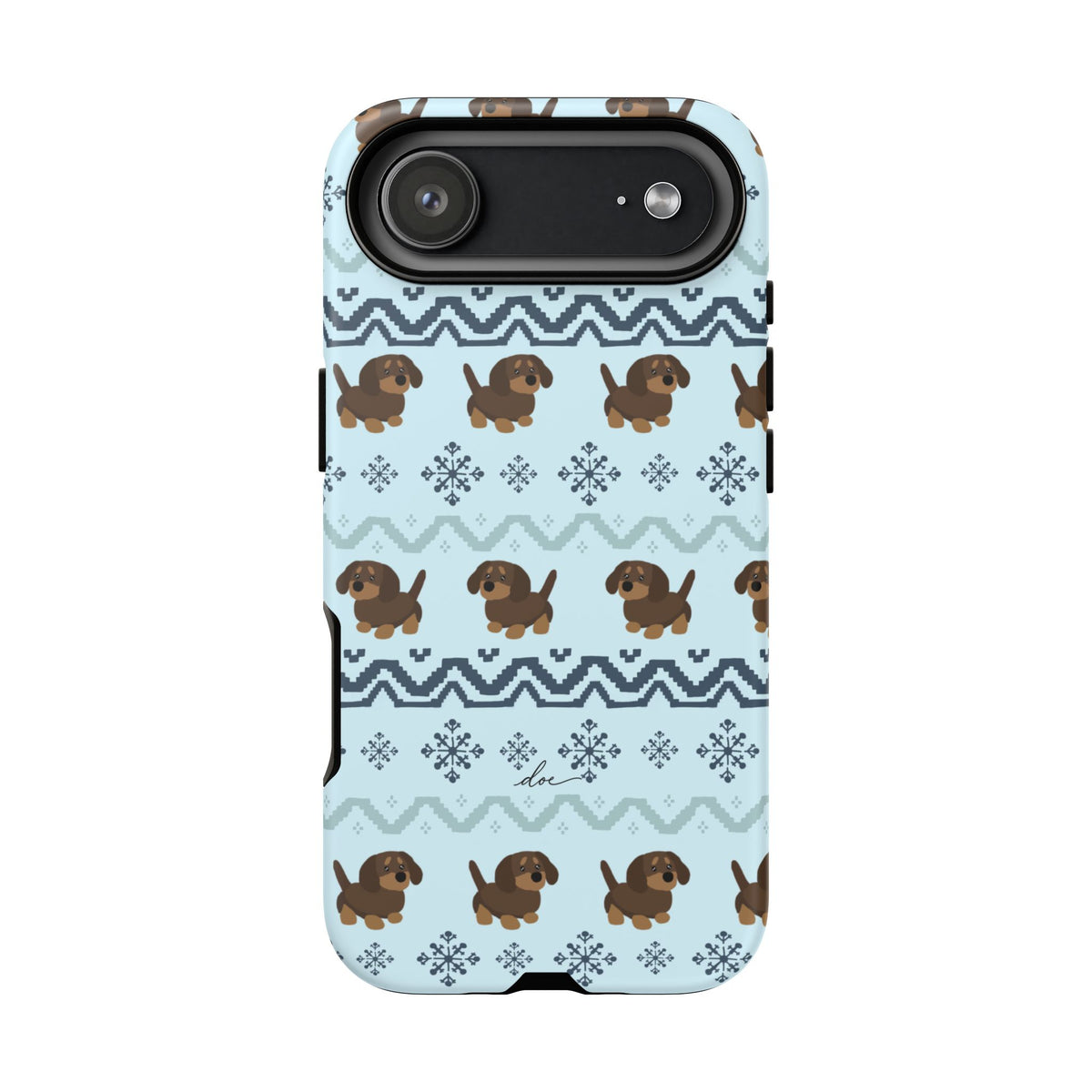 Christmas Dachshunds iPhone Case