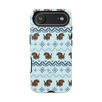 Christmas Dachshunds iPhone Case