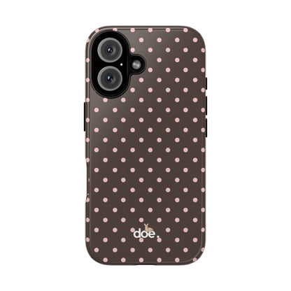 Brown Polka Dot iPhone Case