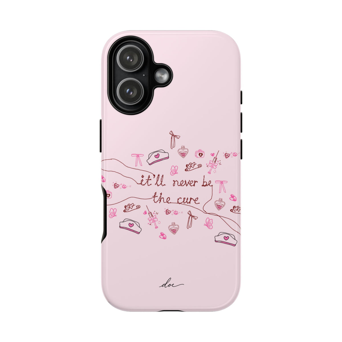 Never The Cure iPhone Case