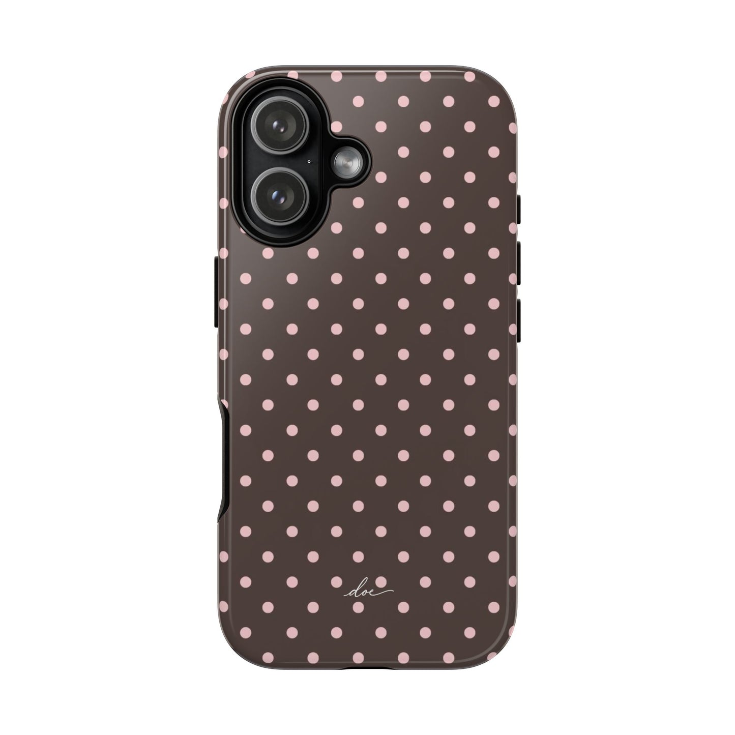 Brown Polka Dot iPhone Case