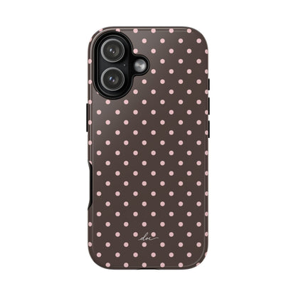 Brown Polka Dot iPhone Case