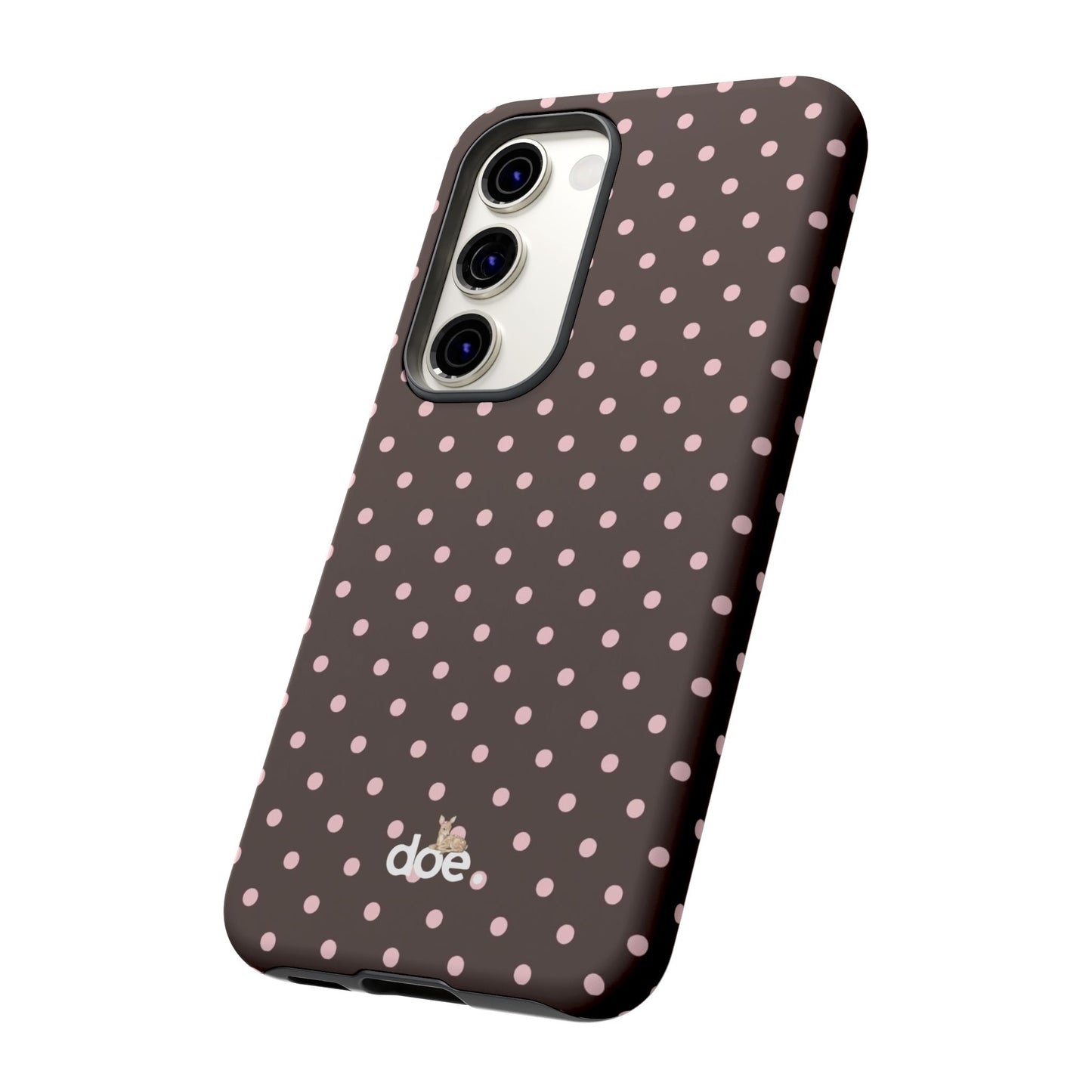 Brown Polka Dot Samsung Case