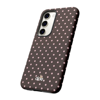 Brown Polka Dot Samsung Case