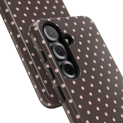Brown Polka Dot Samsung Case