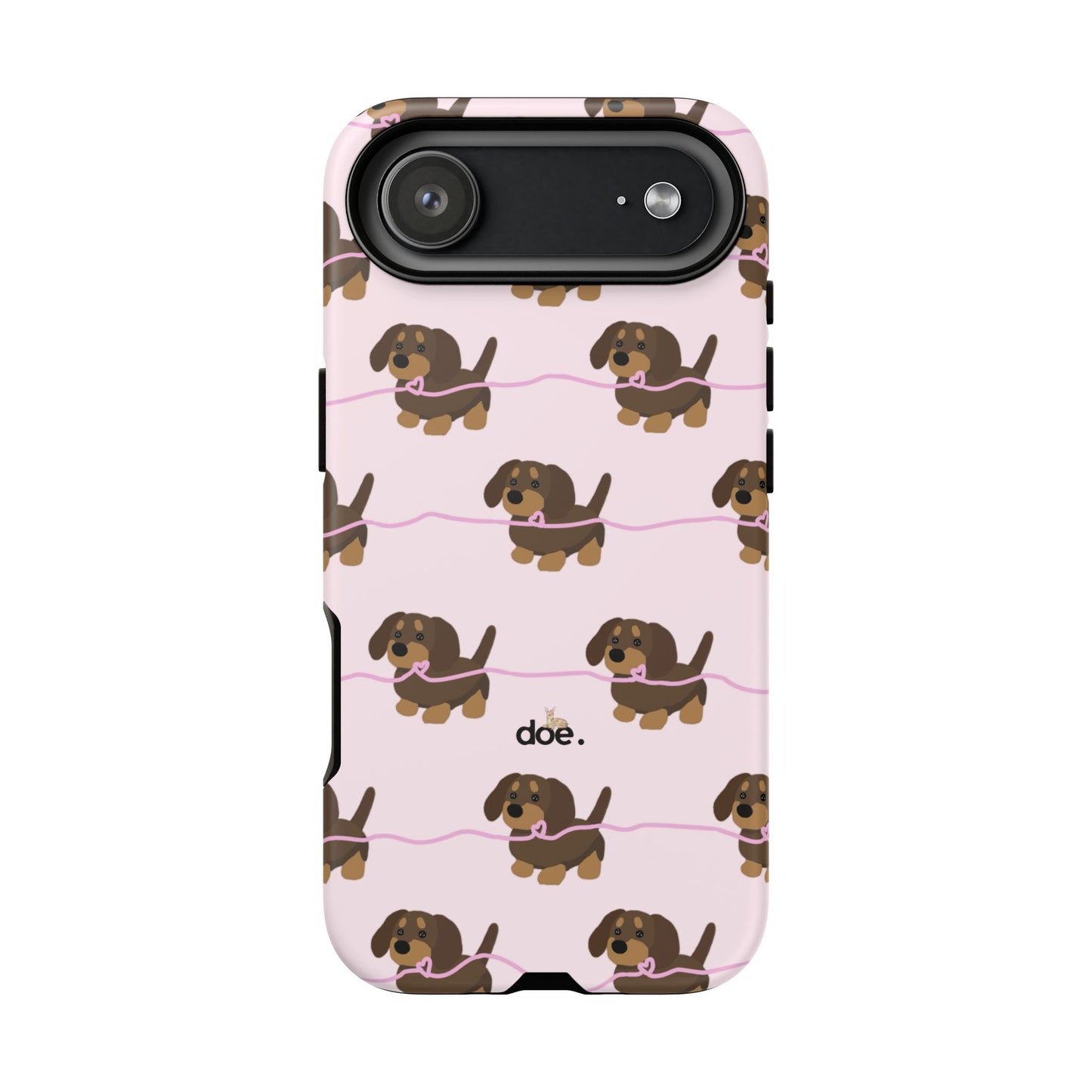 Pink Dachshunds iPhone Case
