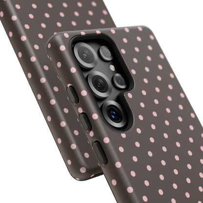 Brown Polka Dot Samsung Case
