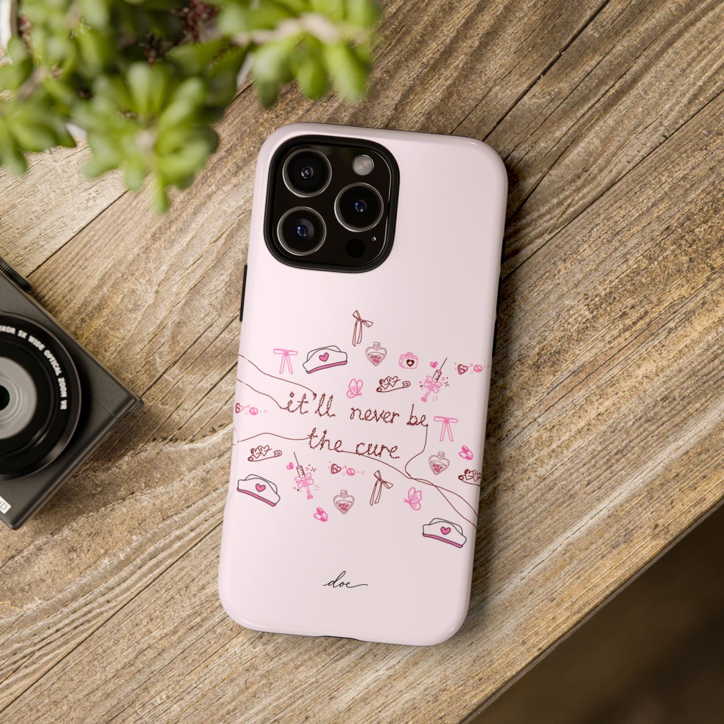 Never The Cure iPhone Case