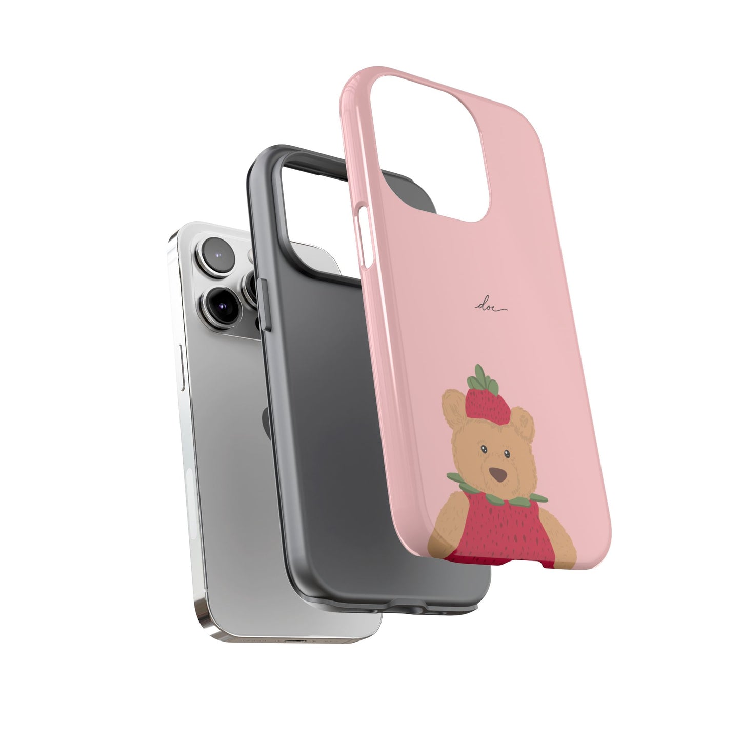 Strawberry Bear iPhone Case