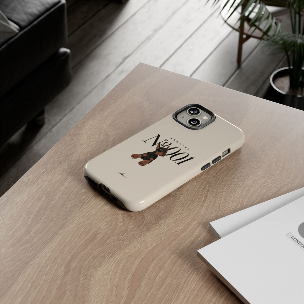 Doberman 001 iPhone Case