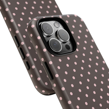 Brown Polka Dot iPhone Case
