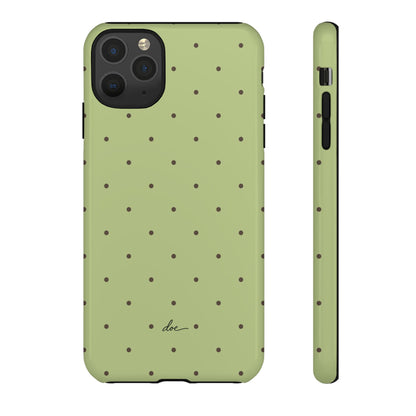 Polka Greens iPhone Case