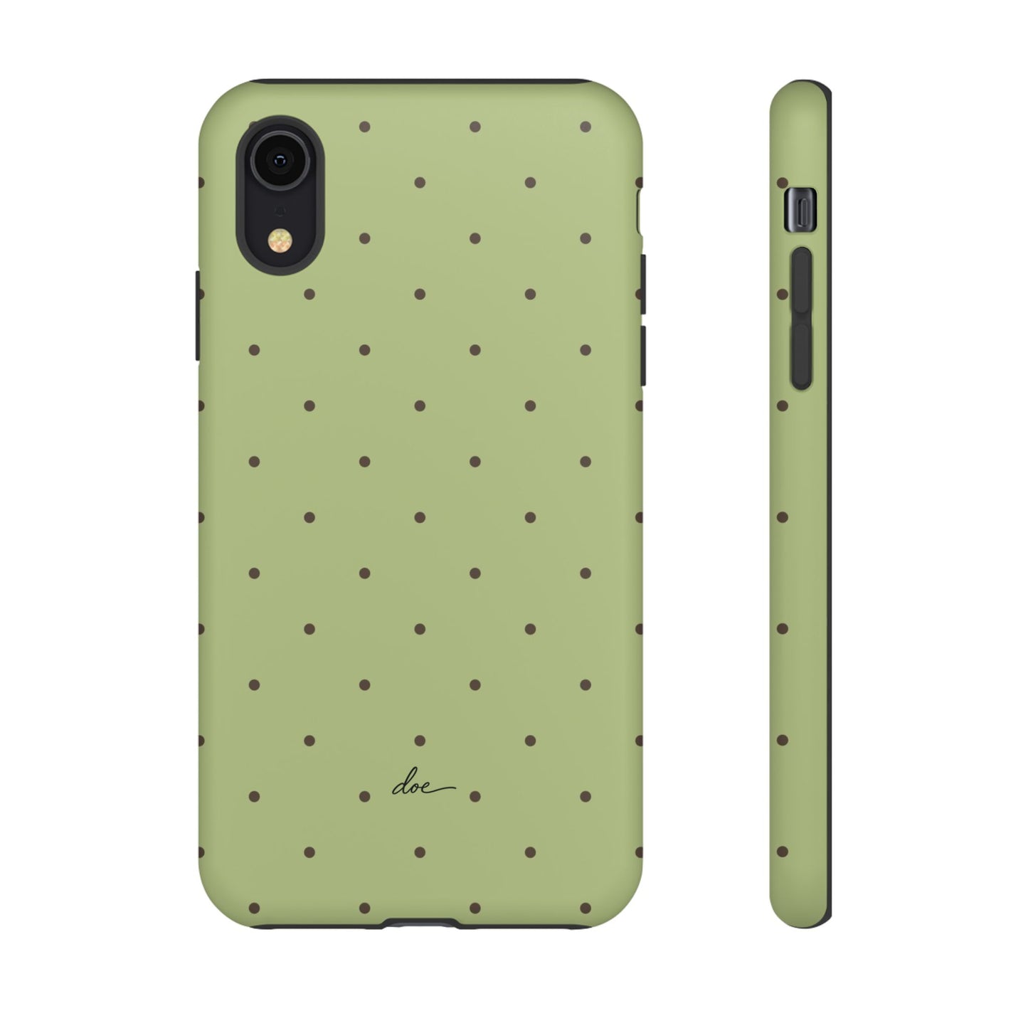 Polka Greens iPhone Case