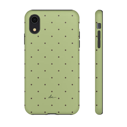 Polka Greens iPhone Case