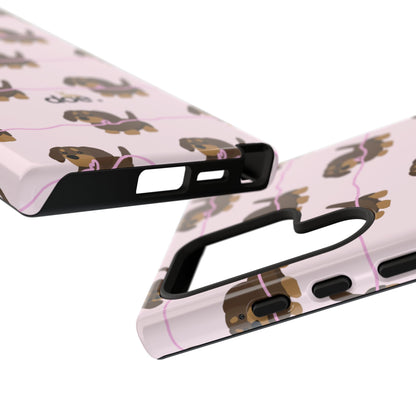 Pink Dachshund Samsung Case