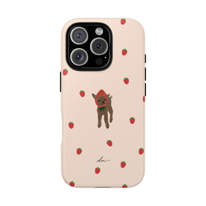 Strawberry Fawn iPhone Case