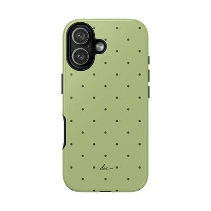 Polka Greens iPhone Case