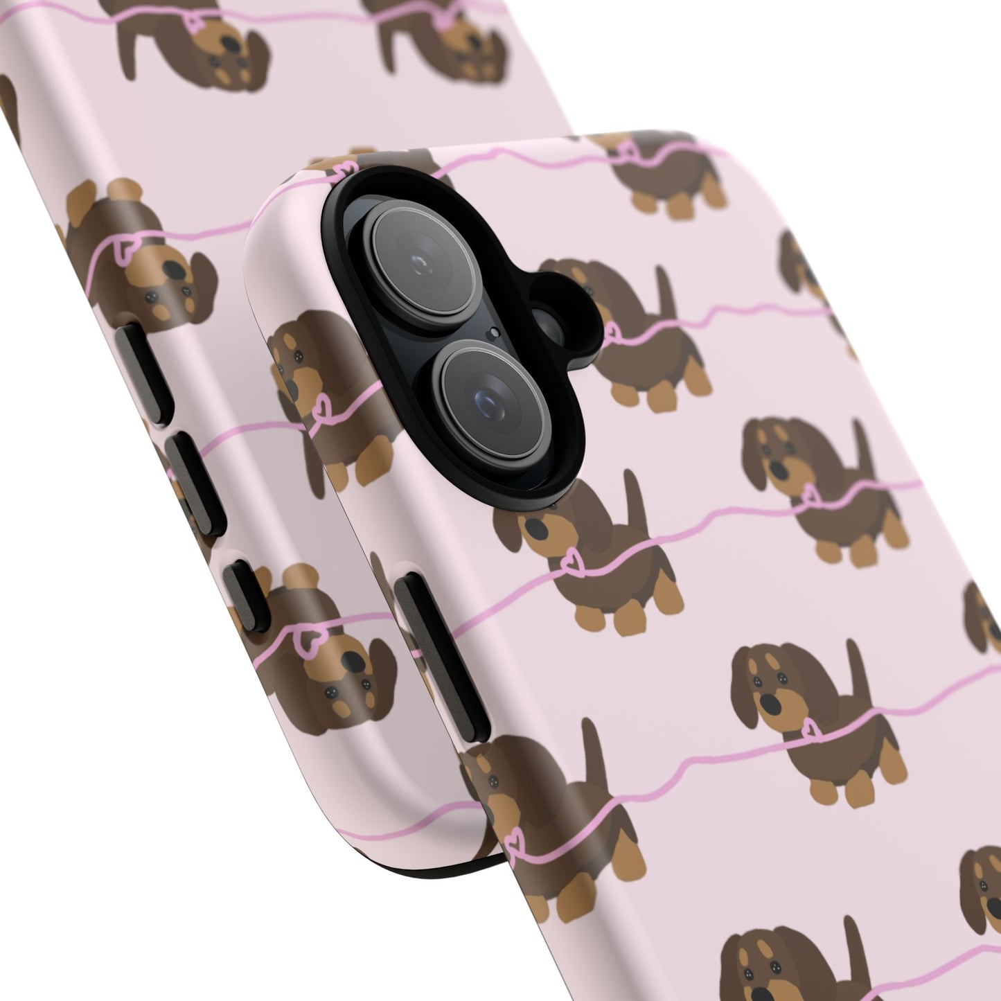 Pink Dachshunds iPhone Case