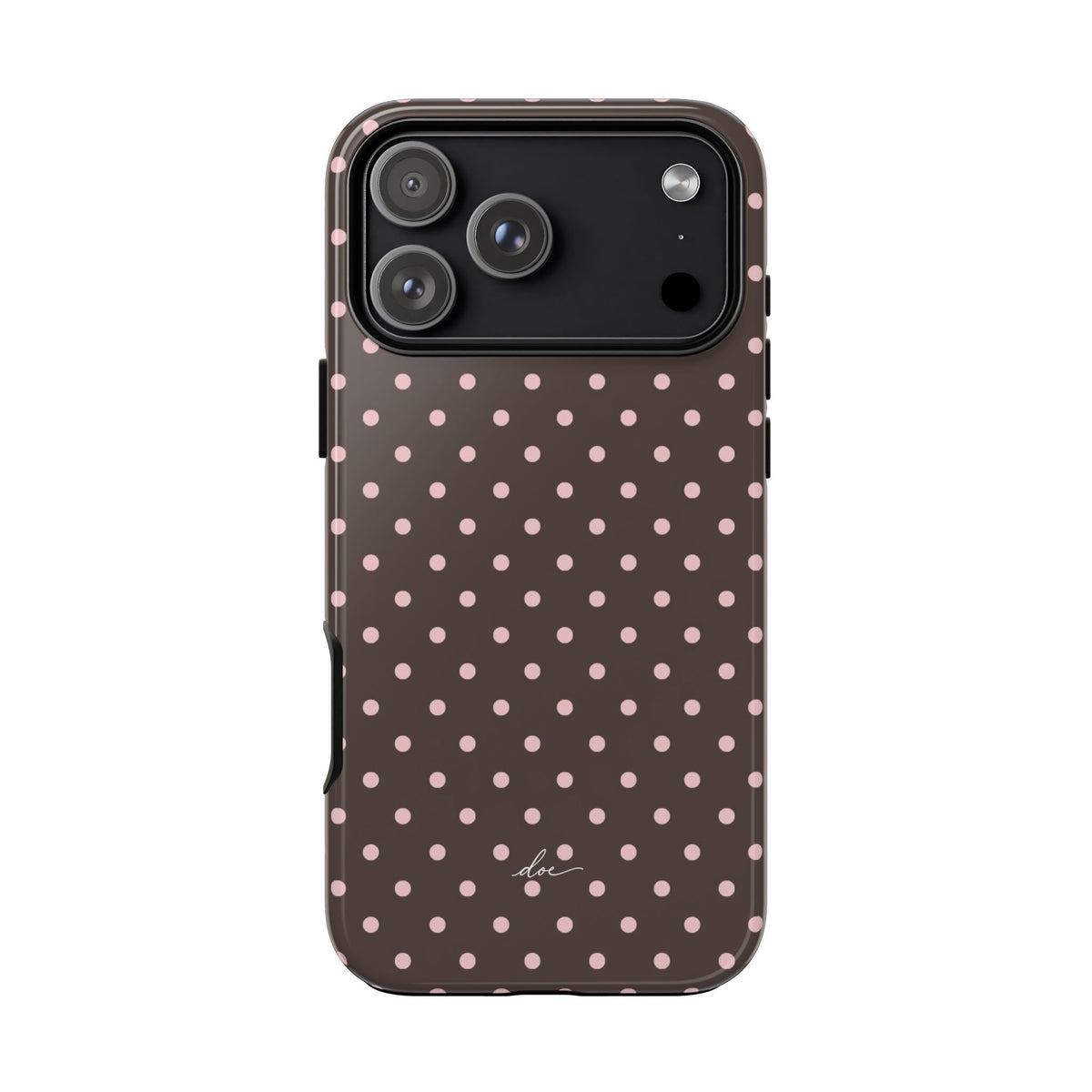 Brown Polka Dot iPhone Case