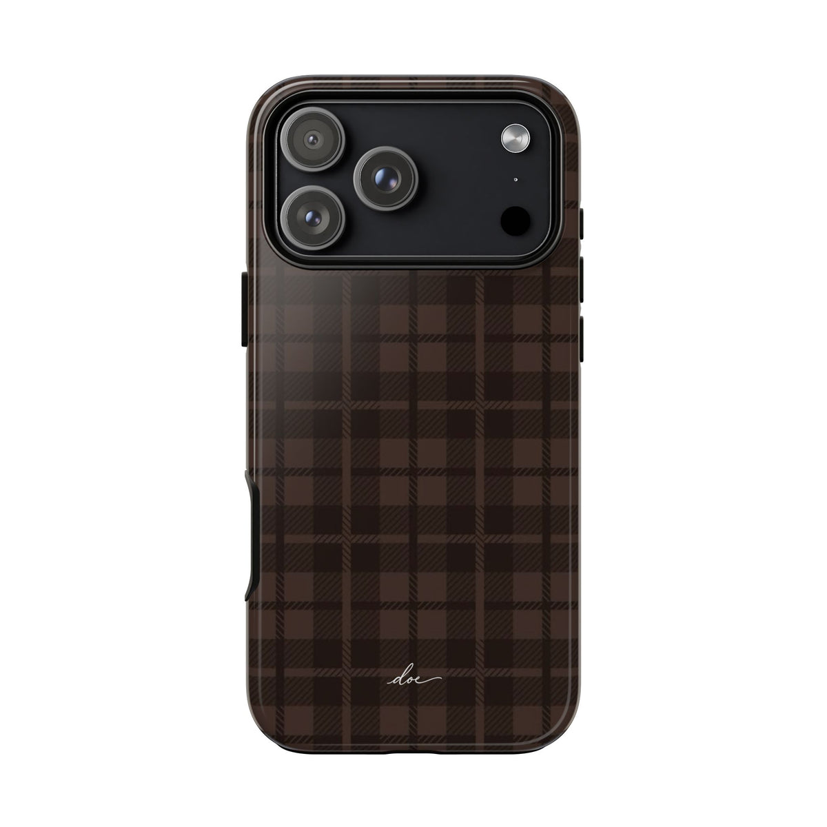 Brown Checks iPhone Case