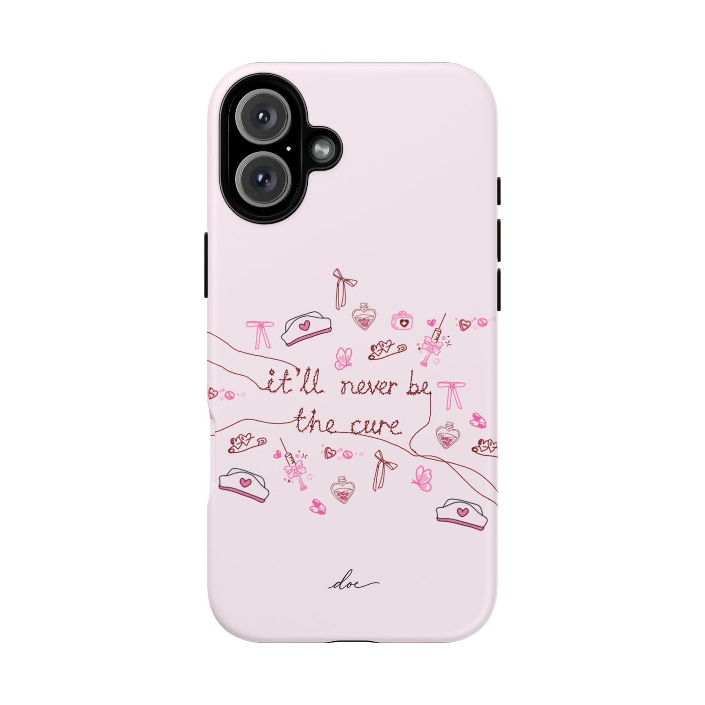 Never The Cure iPhone Case