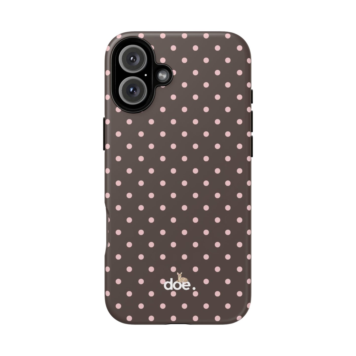 Brown Polka Dot iPhone Case