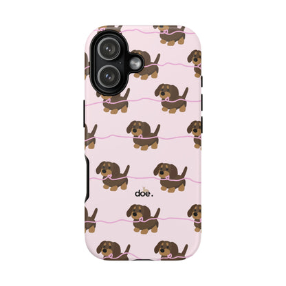 Pink Dachshunds iPhone Case