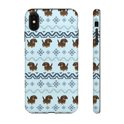 Christmas Dachshunds iPhone Case