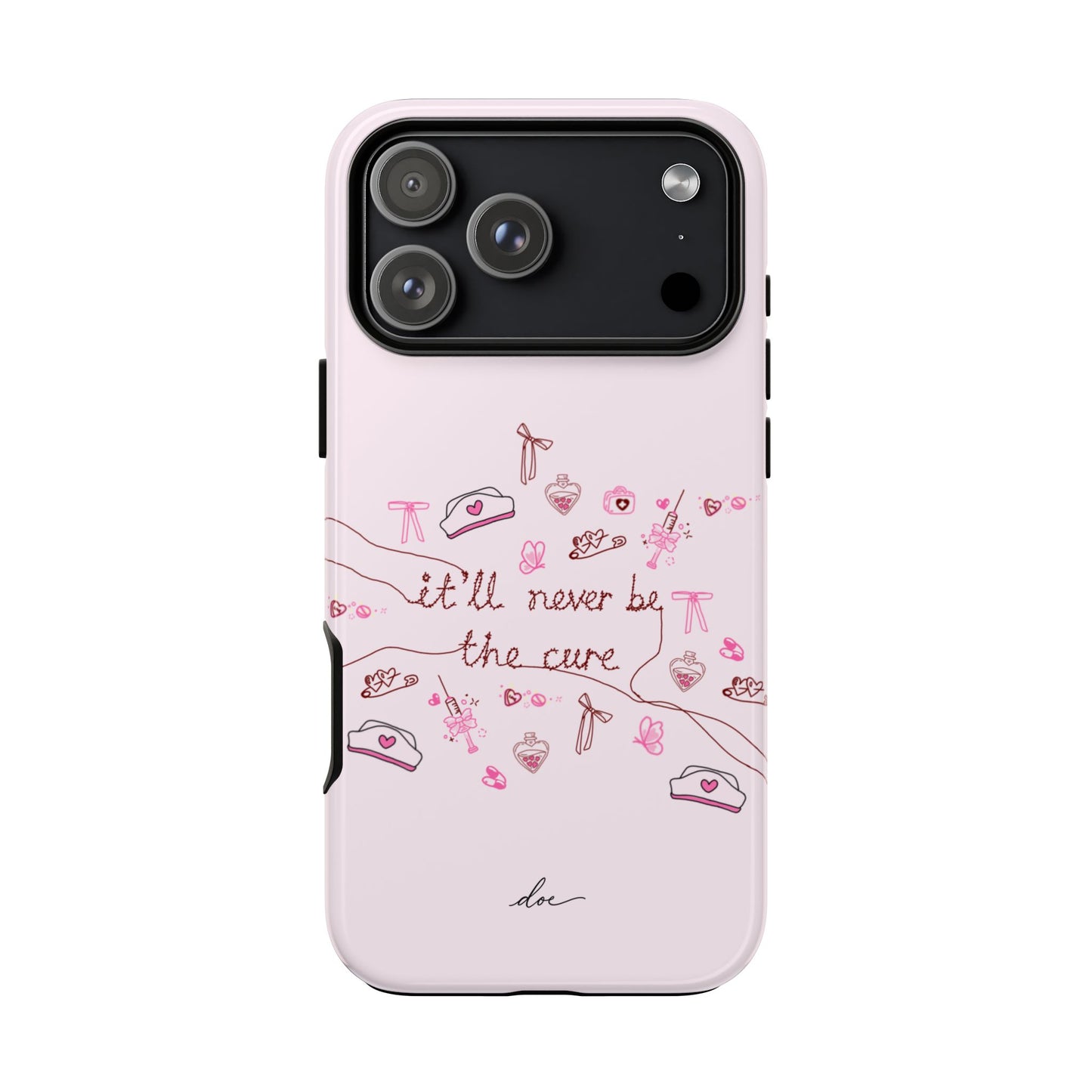 Never The Cure iPhone Case