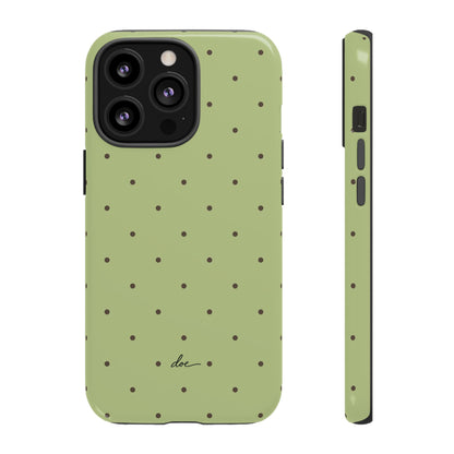 Polka Greens iPhone Case