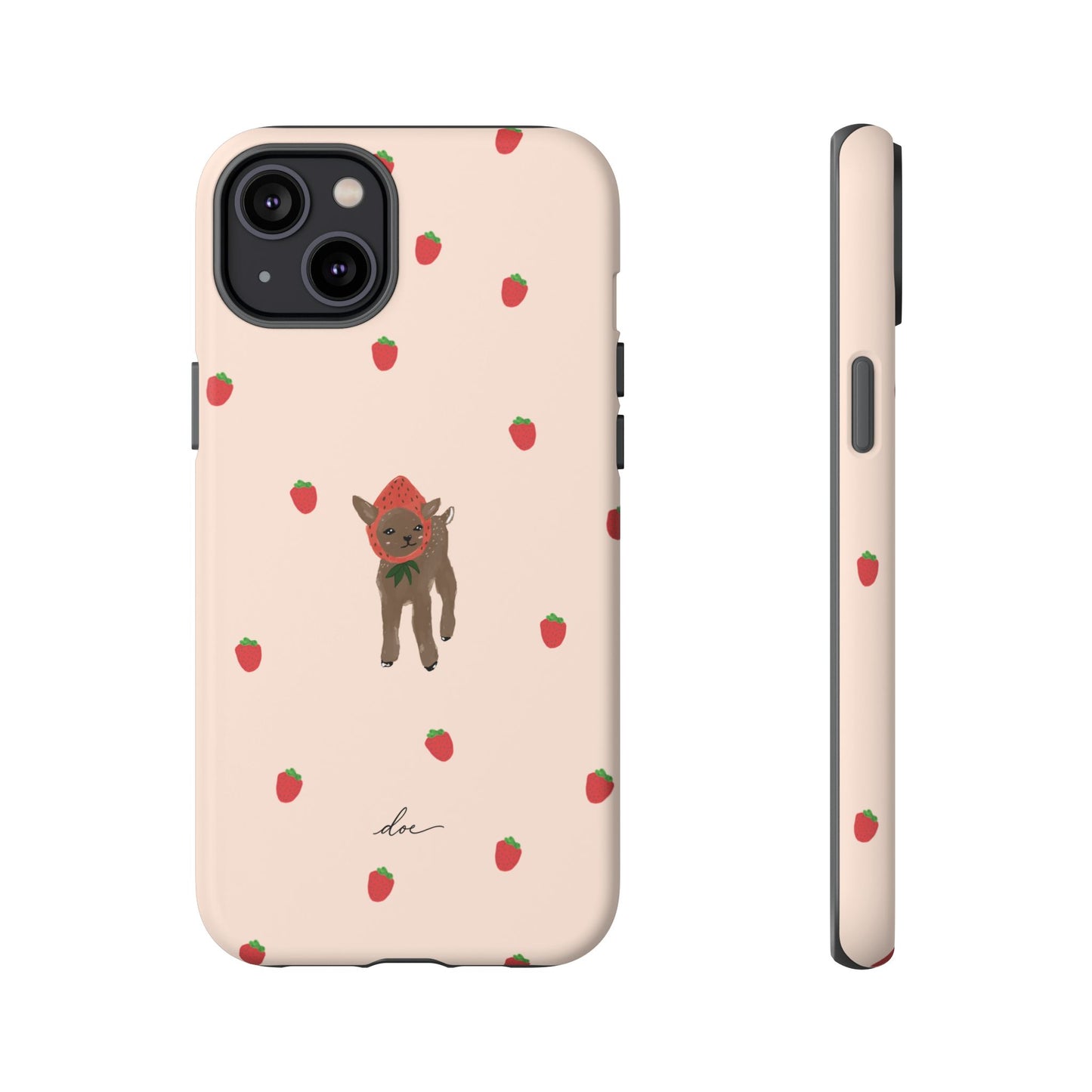 Strawberry Fawn iPhone Case
