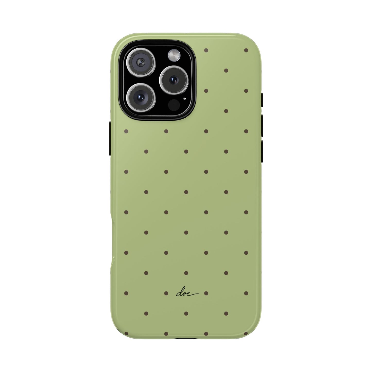 Polka Greens iPhone Case