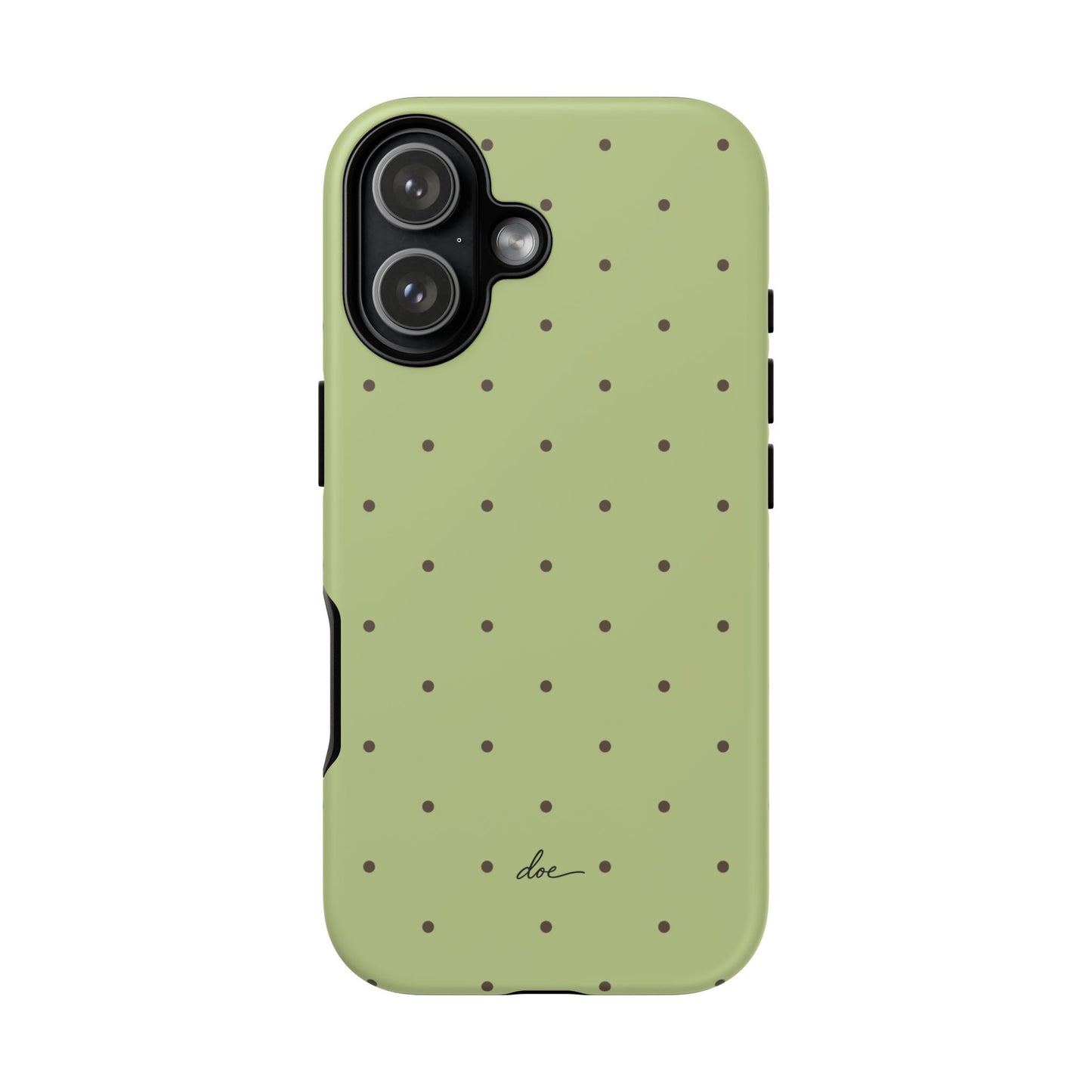 Polka Greens iPhone Case