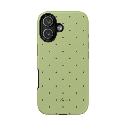 Polka Greens iPhone Case