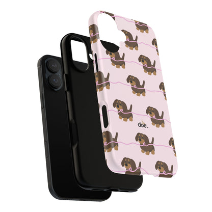 Pink Dachshunds iPhone Case